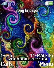   Sony Ericsson 176x220 - Swirl colors