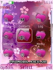   Nokia Series 40 - Pink theme