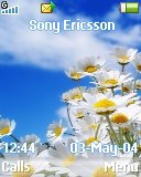  Sony Ericsson 128x160 - Blue Sky Daisy