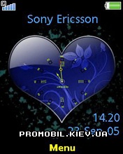  Heart Clock    Sony Ericsson 240x320 