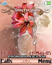 Тема для Sony Ericsson 176x220 - Pink