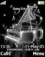   Sony Ericsson 176x220 - Glass Piano