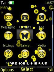   Nokia Series 40 - Black Yellow