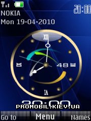   Nokia Series 40 - Blue clock