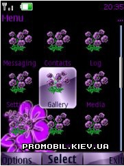   Nokia Series 40 - Violet flowers
