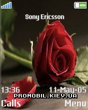 Тема для Sony Ericsson 176x220 - Red Rose