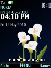   Nokia Series 40 - White flowers
