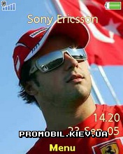 Тема для Sony Ericsson 240x320 - Felipe Massa