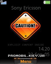   Sony Ericsson 240x320 - Caution
