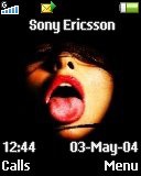   Sony Ericsson 128x160 - Girl Tongue