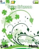   Sony Ericsson 128x160 - Green abstract