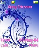   Sony Ericsson 128x160 - Blue abstract