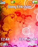   Sony Ericsson 128x160 - Orange And Pink