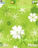 Тема для Sony Ericsson R300 Radio - Green flowers