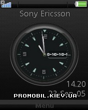   Sony Ericsson W910i - Black Clock