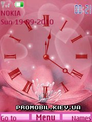   Nokia 6131 - Flowers clock