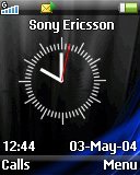   Sony Ericsson 128x160 - Theme Clock