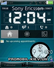   Sony Ericsson 240x320 - Digital Clock
