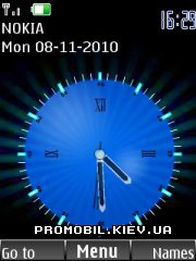   Nokia Series 40 - Blue clock