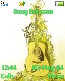   Sony Ericsson 128x160 - Yellow Guitar