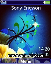   Sony Ericsson 240x320 - Floral Blue