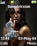 Тема для Sony Ericsson 128x160 - Boxing Girl