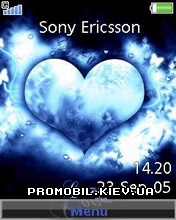Тема для Sony Ericsson 240x320 - Love blue