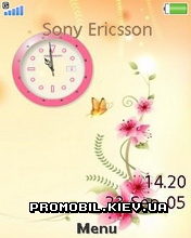   Sony Ericsson 240x320 - Flower Clock