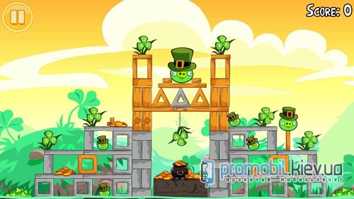 Angry Birds Happy St. Patrick's Day  Symbian 3