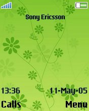  Sony Ericsson 176x220 - Green Flower