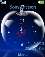 Тема для Sony Ericsson 240x320 - Apple Clock